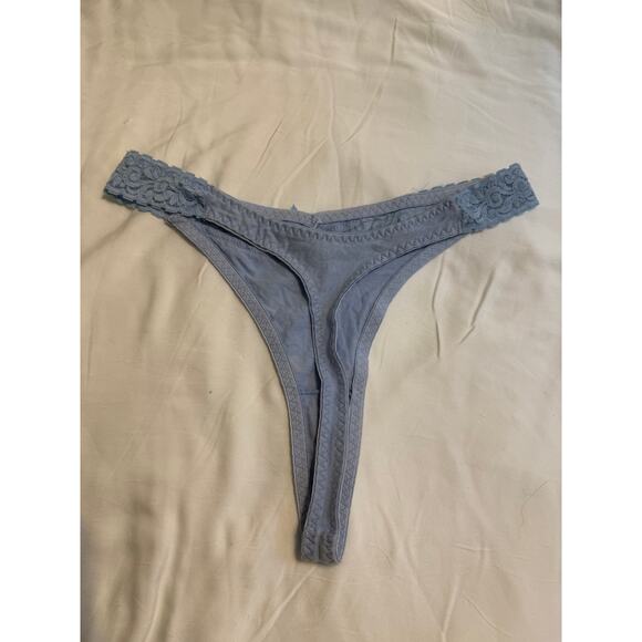 NWOT Vintage Maidenform High-Waist Thong – Light Blue – Size S - Picture 2 of 2